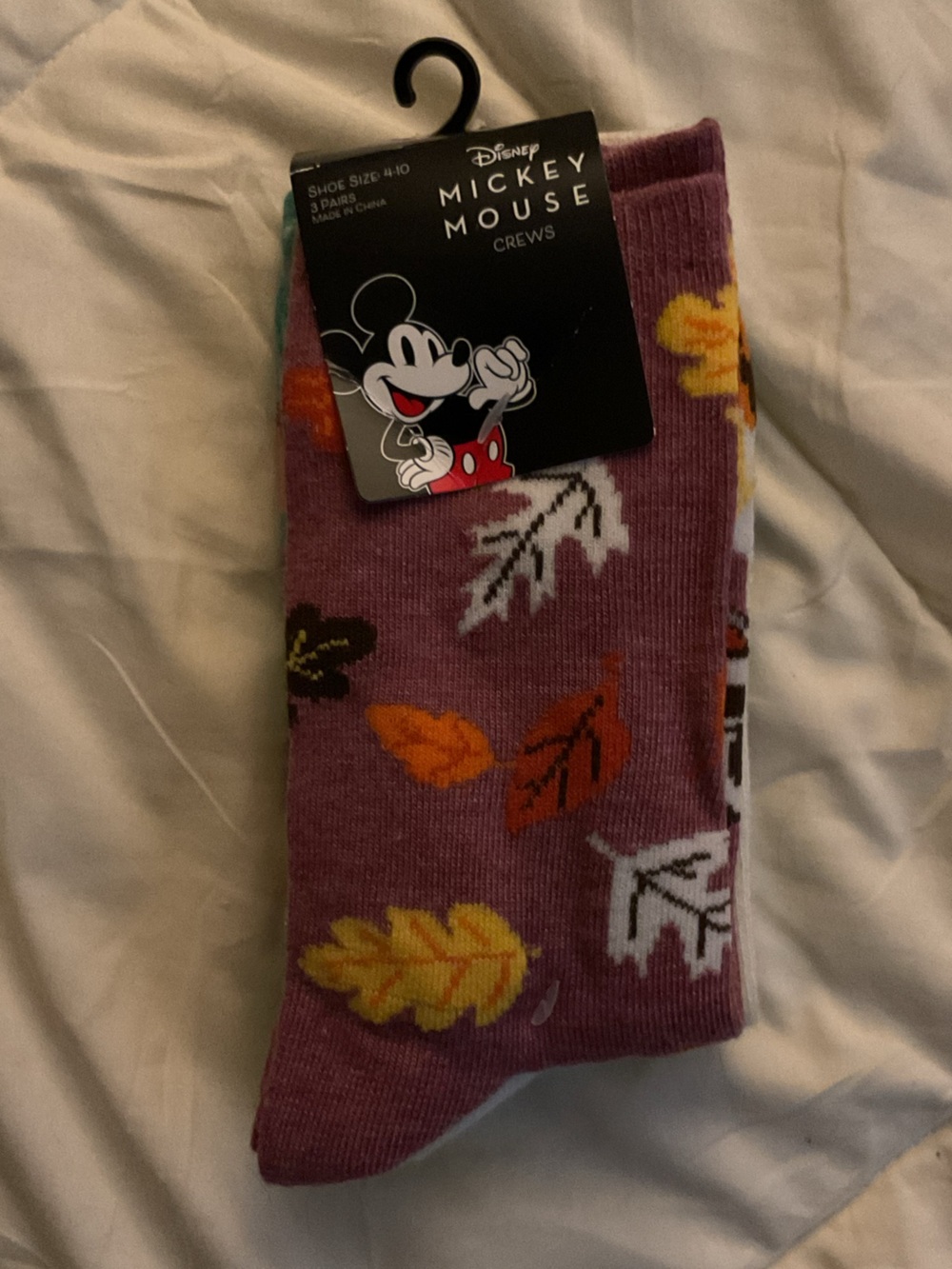 Disney Mickey Mouse Autumn Crew Socks